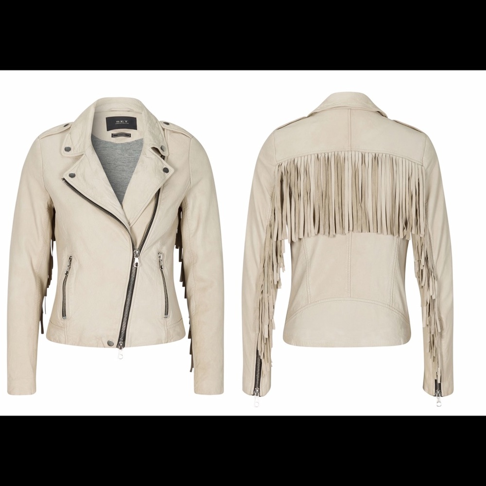 SET German Fringed Leather Jacket from
